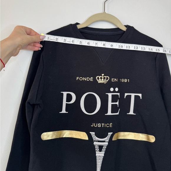 Criminal Damage Paris Logo Crew Sweater - Picture 12 of 17